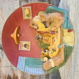 Dogs playing Poker 3D Plate